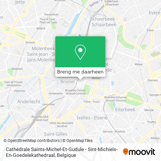 Cathédrale Saints-Michel-Et-Gudule - Sint-Michiels-En-Goedelekathedraal kaart
