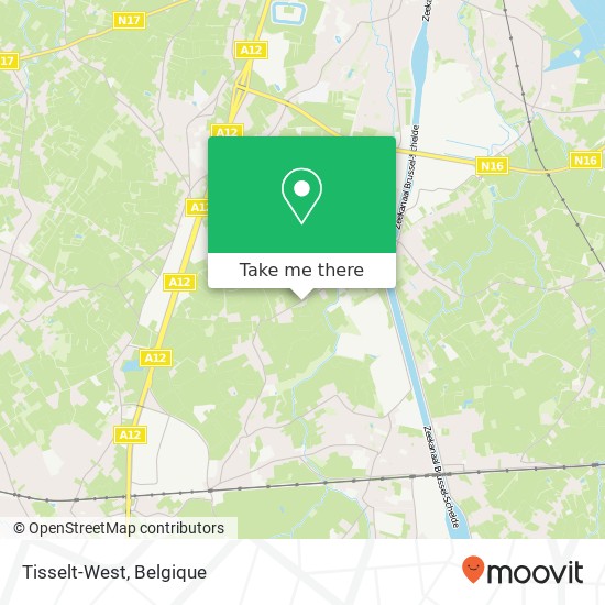 Tisselt-West kaart
