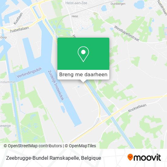 Zeebrugge-Bundel Ramskapelle kaart