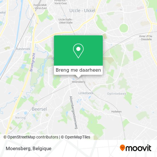 Moensberg kaart