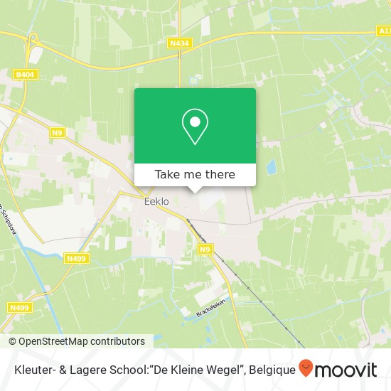 Kleuter- & Lagere School:“De Kleine Wegel” kaart