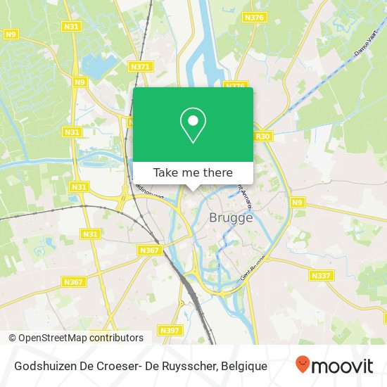 Godshuizen De Croeser- De Ruysscher kaart
