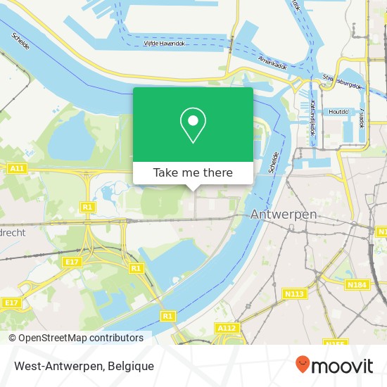 West-Antwerpen kaart