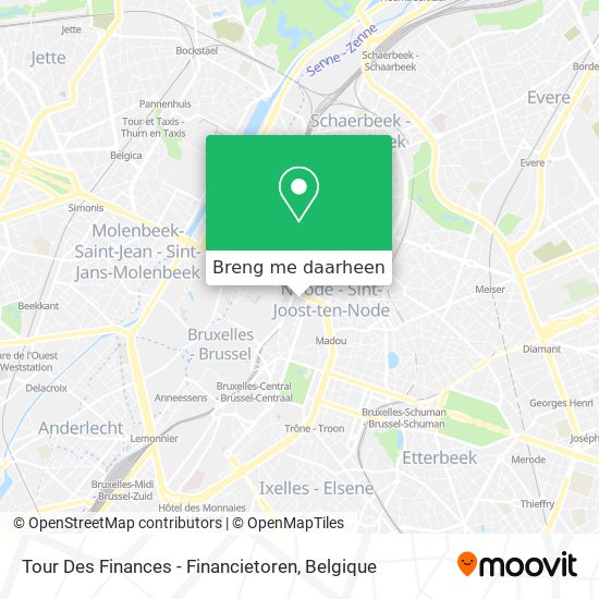 Tour Des Finances - Financietoren kaart