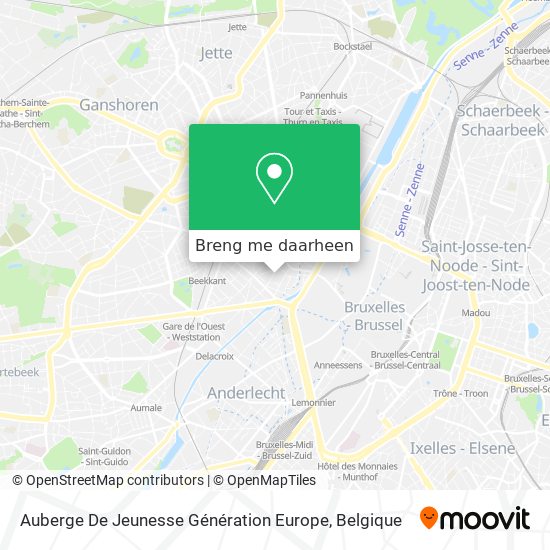 Auberge De Jeunesse Génération Europe kaart