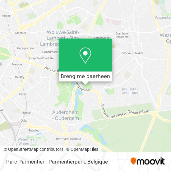 Parc Parmentier - Parmentierpark kaart