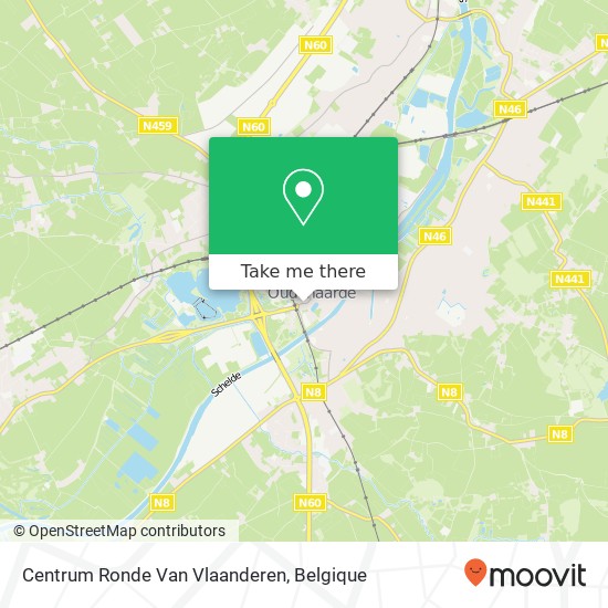 Centrum Ronde Van Vlaanderen kaart