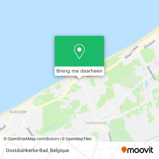 Oostduinkerke-Bad kaart