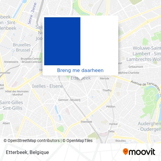 Etterbeek kaart