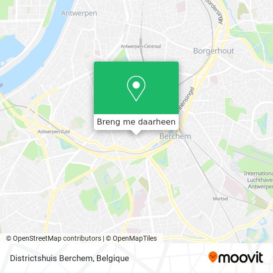 Districtshuis Berchem kaart