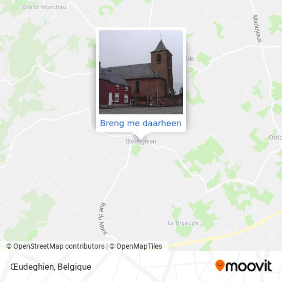 Œudeghien kaart