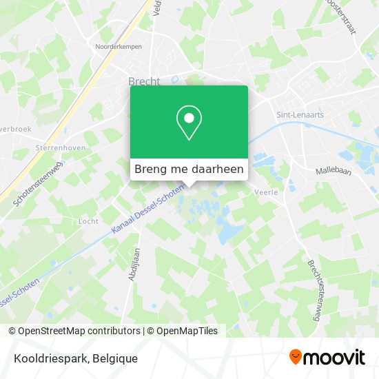 Kooldriespark kaart