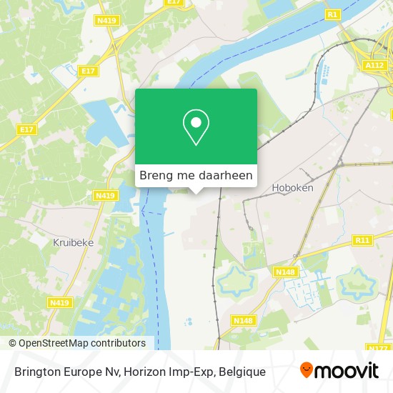 Brington Europe Nv, Horizon Imp-Exp kaart