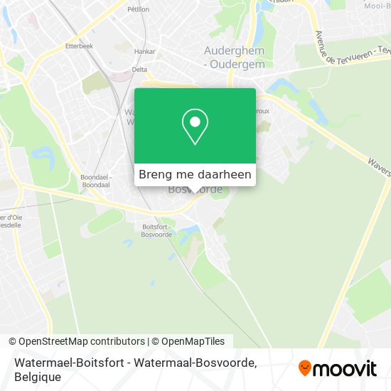 Watermael-Boitsfort - Watermaal-Bosvoorde kaart