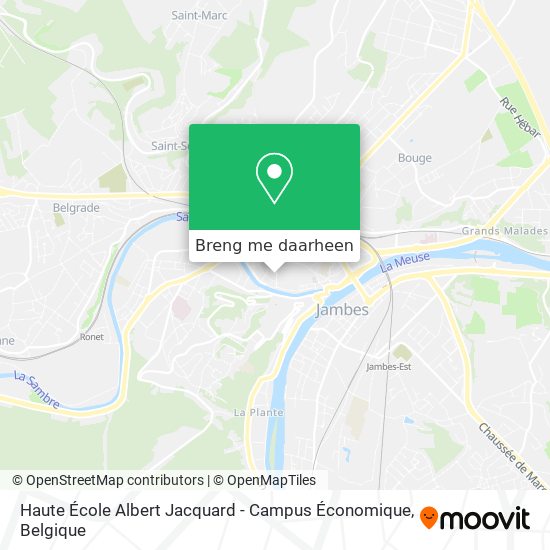 Haute École Albert Jacquard - Campus Économique kaart