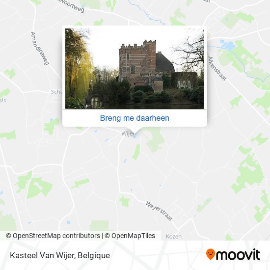 Kasteel Van Wijer kaart