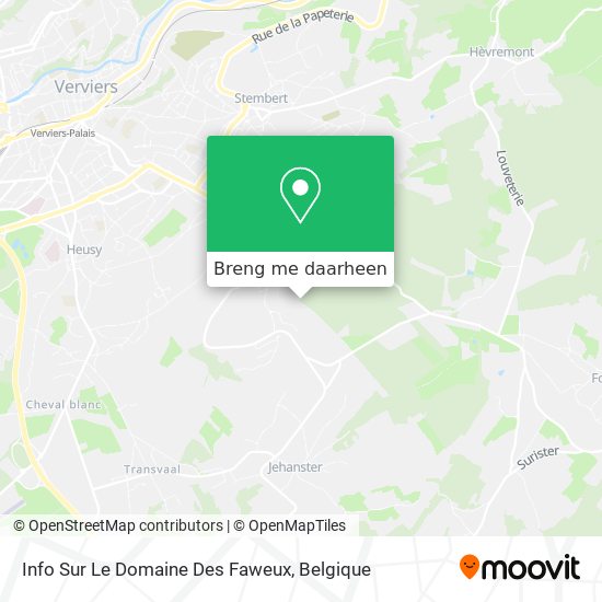 Info Sur Le Domaine Des Faweux kaart