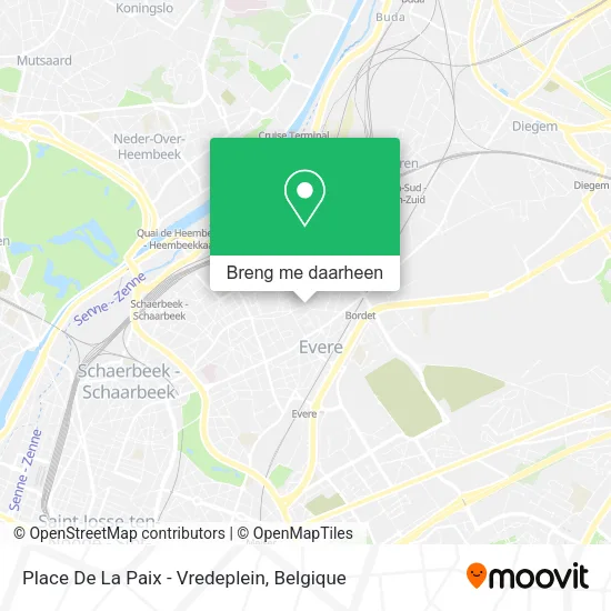 Place De La Paix - Vredeplein kaart