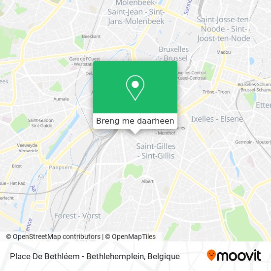 Place De Bethléem - Bethlehemplein kaart