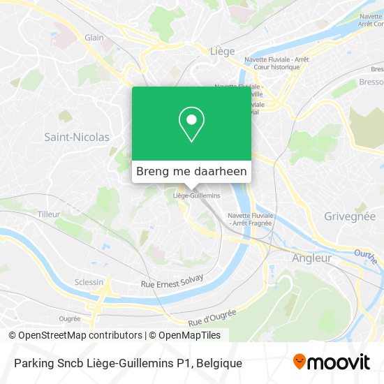 Parking Sncb Liège-Guillemins P1 kaart