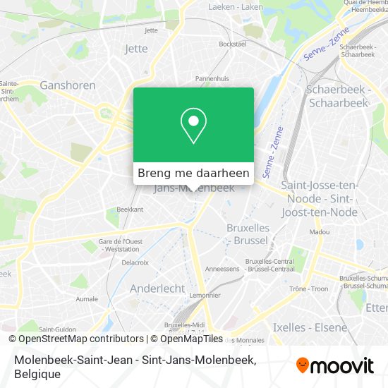 Molenbeek-Saint-Jean - Sint-Jans-Molenbeek kaart