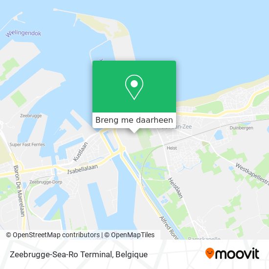 Zeebrugge-Sea-Ro Terminal kaart