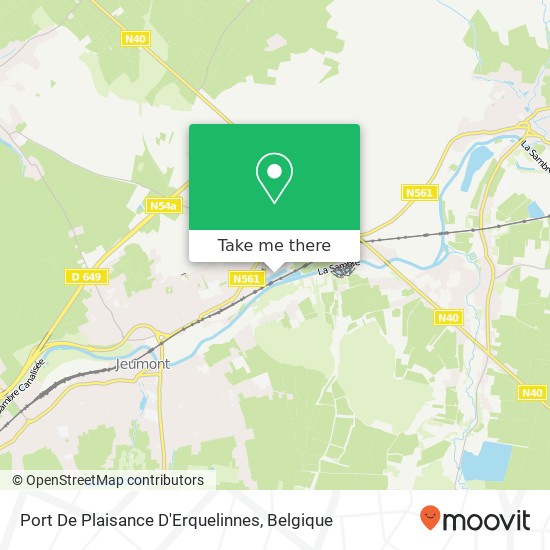 Port De Plaisance D'Erquelinnes kaart