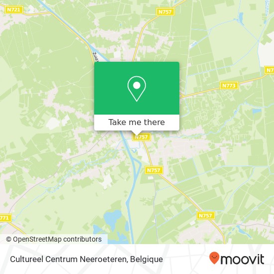 Cultureel Centrum Neeroeteren kaart