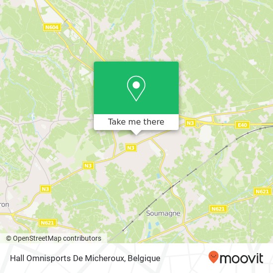 Hall Omnisports De Micheroux kaart