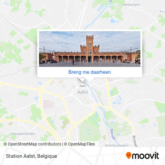 Station Aalst kaart
