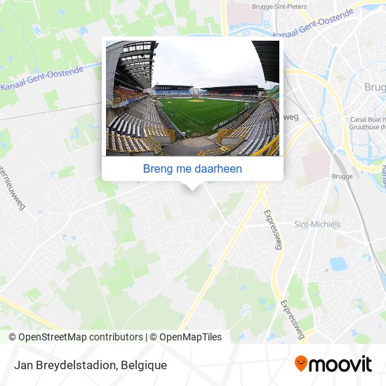 Jan Breydelstadion kaart