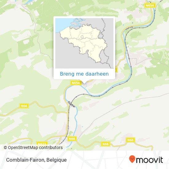 Comblain-Fairon kaart