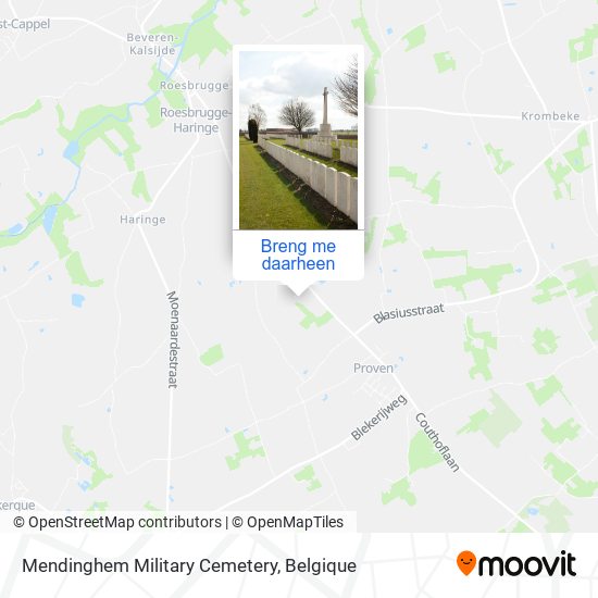 Mendinghem Military Cemetery kaart
