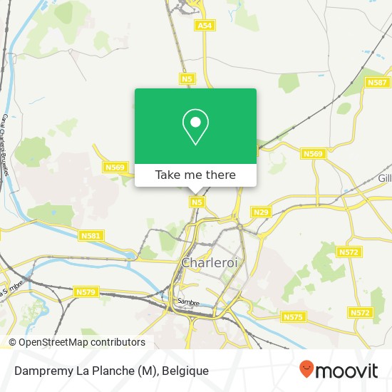 Dampremy La Planche (M) kaart