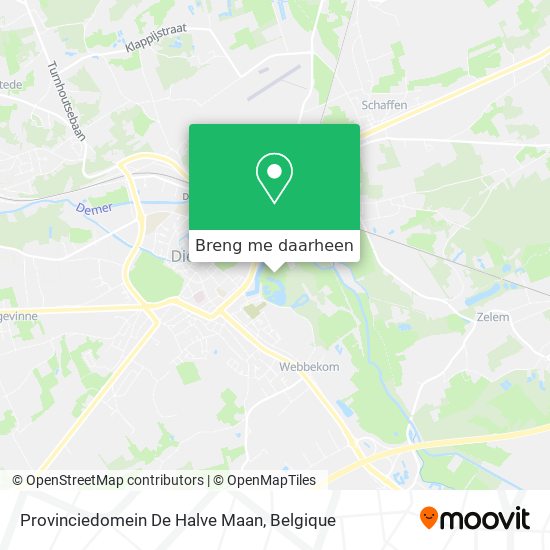 Provinciedomein De Halve Maan kaart