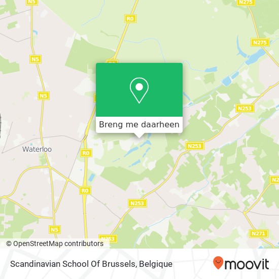 Scandinavian School Of Brussels kaart