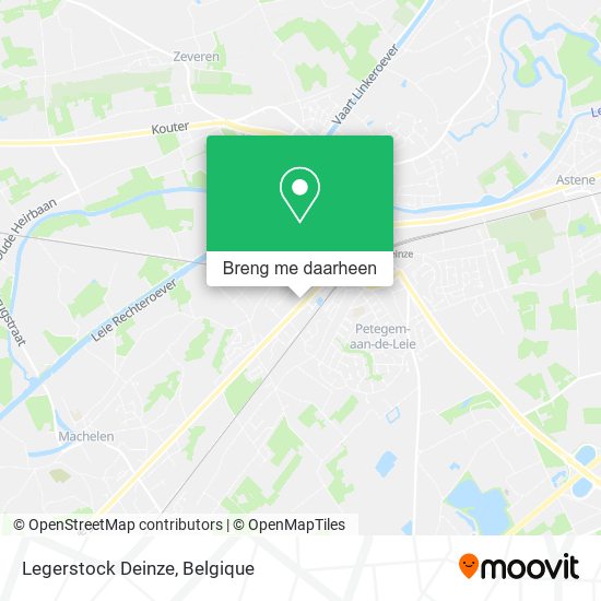 Legerstock Deinze kaart