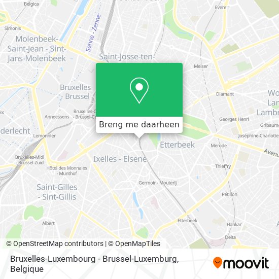 Bruxelles-Luxembourg - Brussel-Luxemburg kaart