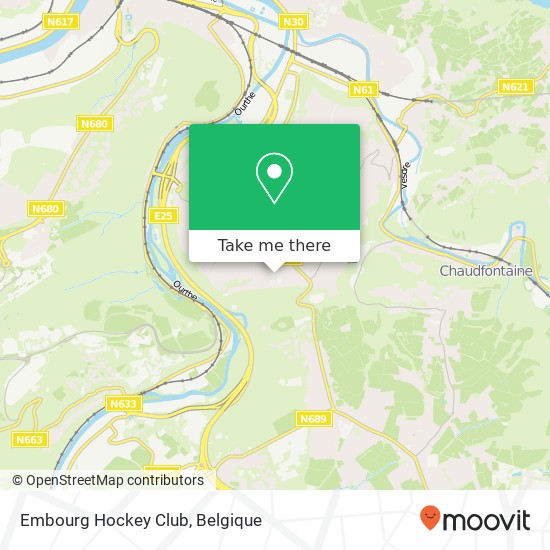 Embourg Hockey Club kaart