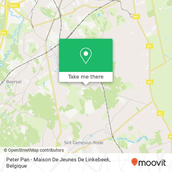 Peter Pan - Maison De Jeunes De Linkebeek kaart
