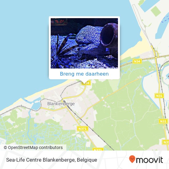 Sea-Life Centre Blankenberge kaart