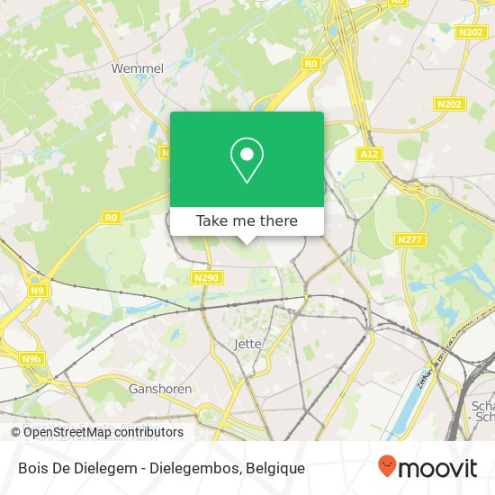 Bois De Dielegem - Dielegembos kaart