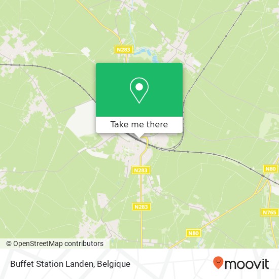 Buffet Station Landen kaart