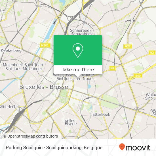 Parking Scailquin - Scailquinparking kaart