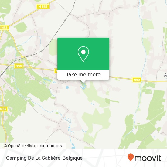Camping De La Sablière kaart