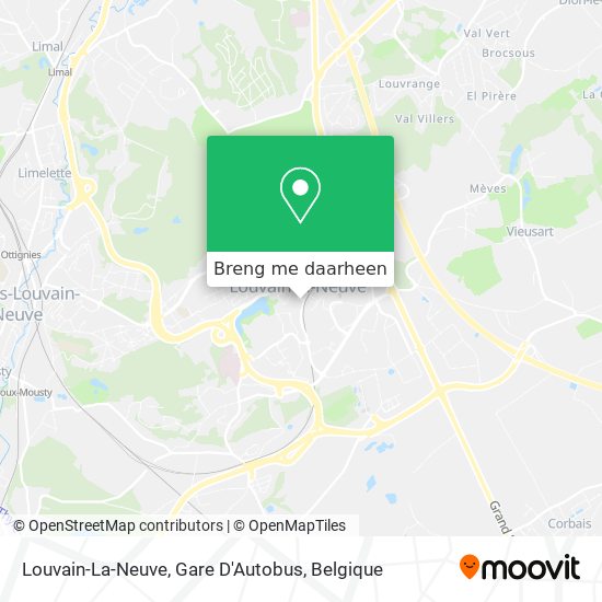 Louvain-La-Neuve, Gare D'Autobus kaart