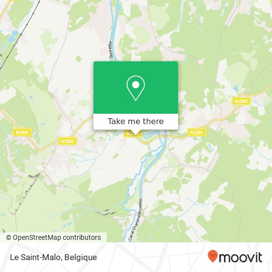 Le Saint-Malo kaart