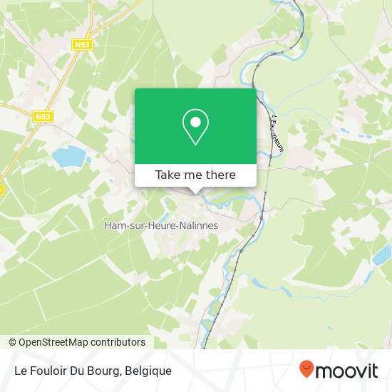 Le Fouloir Du Bourg kaart
