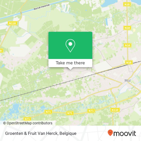 Groenten & Fruit Van Herck kaart