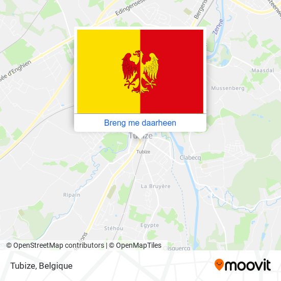 Tubize kaart